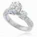 1.82 CT Women's Round Cut Diamond Engagement Ring-14 K